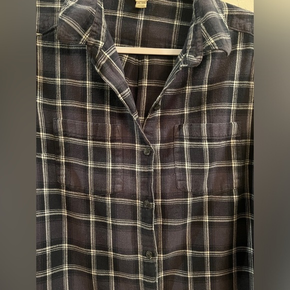 Woolrich size XXL checkered 100% cotton button-down, long sleeve shirt - Picture 8 of 10